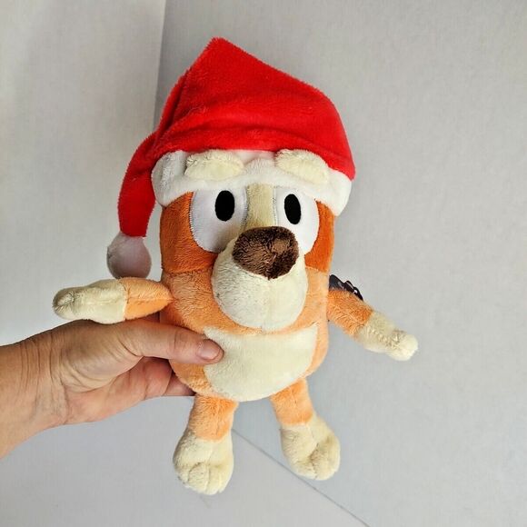 Dan Dee Int'l Bluey Bingo Plush Stuffed Animal Santa Hat Christmas Toy Doll - Picture 3 of 16